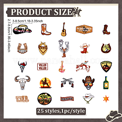 25 шт. полиэстеровые нашивки в стиле ковбоя&nbsp;PATC-ME0001-26