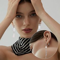 20 шт. 2-х цветная фурнитура для сережек-клипс из нержавеющей стали 304&nbsp;STAS-UN0038-43