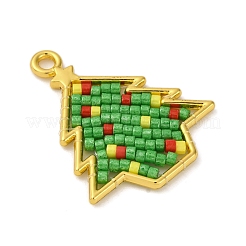 Рождественская тема подвески из стеклянного бисера&nbsp;PALLOY-MZ00809-02