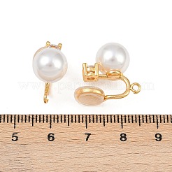 Круглые латунные латунные микропаве прозрачные кубические цирконии фурнитура для ушей&nbsp;LS-KK-F902-03G