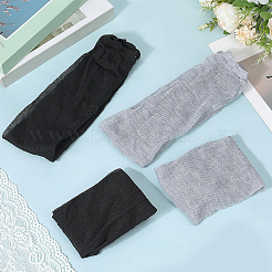 2 пара двухцветных нарукавников из поликоттона&nbsp;AJEW-CY0001-40B