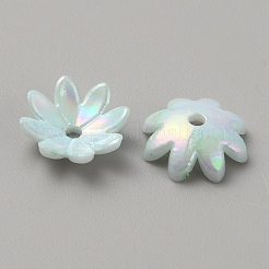 Покрытие переливающихся непрозрачных акриловых колпачков бус&nbsp;SACR-TAC0012-01D