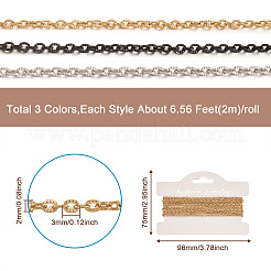 6м 3 цвета вакуумное покрытие PVD нержавеющая сталь 304 текстурированные кабельные цепи&nbsp;CHS-YS0001-04
