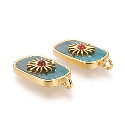 Подвески из натурального апатита и красного агата&nbsp;KK-P184-01A-06G