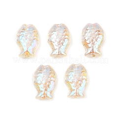 Гальванопокрытие и стеклянные бусины с золотым металлическим плетением&nbsp;EGLA-T029-01M