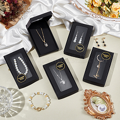 60 шт. Почтовые коробки для хранения из крафт-бумаги с видимым окном&nbsp;CON-DR0001-10B