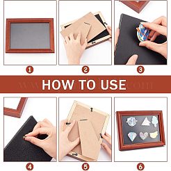 Деревянная военная подставка для монет&nbsp;AJEW-WH0263-19