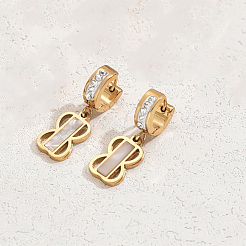 Романтичные серьги-кольца в форме восьмерки из нержавеющей стали 201&nbsp;KF3833-2