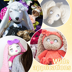 12 комплект 6-х видов пластиковых безопасных глаз&nbsp;DIY-PH0031-27