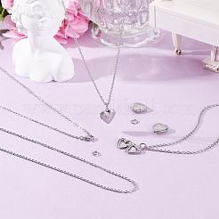 Наборы для самостоятельного изготовления подвесок-медальонов из нержавеющей стали 316&nbsp;NJEW-HY0001-04B