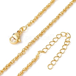 2 мм латунь веревку цепи ожерелья&nbsp;NJEW-C094-03G