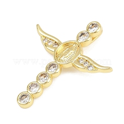 Подвески из латуни с микропаве из кубического циркония на пасхальную тематику&nbsp;LS-KK-Z123-04G