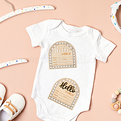 2 шт. 2-х цветный деревянный реквизит для детской фотосъемки&nbsp;DJEW-CP0001-32