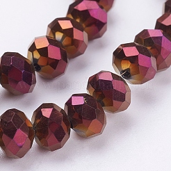 Гальванические стеклянные бусины&nbsp;LS-EGLA-R080-8mm-08