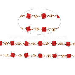 Акриловые цепочки из бисера ручной работы&nbsp;CHC-S012-001-A01-G