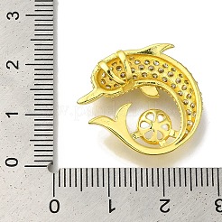 Покрытие стойки латунь микро-паве прозрачный кубический цирконий настройки подвески&nbsp;KK-H485-05G