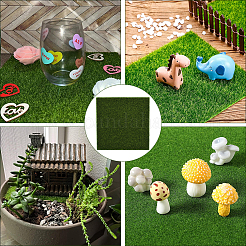 6 шт. квадратной ткани с искусственным мхом&nbsp;DJEW-SP0001-23