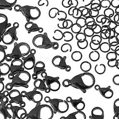 36 шт. 6 стиля вакуумного покрытия PVD из нержавеющей стали 304 карабины-лобстеры&nbsp;STAS-UN0028-35