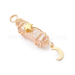 3 шт. 3 стиля гальванизированных подвесок из натурального кварцевого кристалла с заостренными концами из медной проволоки&nbsp;PALLOY-JF03766-07