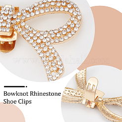 4 шт. украшения для свадебной обуви из сплава со стразами&nbsp;FIND-CP0002-06KCG