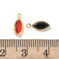 Кубический цирконий из латуни со стеклянными подвесками&nbsp;KK-Z136-31G