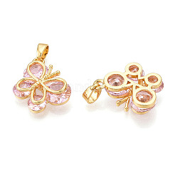 Латунные микро проложить кубического циркония подвески&nbsp;KK-N254-228G