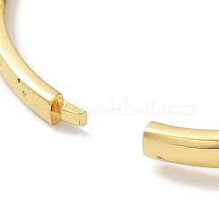 Браслеты из латуни с микропаве и прозрачным фианитом на шарнирах&nbsp;BJEW-Z061-09C