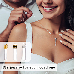 9 комплект 3-х цветных подвесок в виде длинных бутылок из прозрачного стекла&nbsp;FIND-GA0004-62