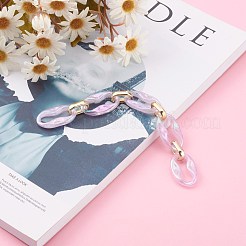 Прозрачные акриловые и пластиковые соединительные кабельные цепи&nbsp;AJEW-JB00911