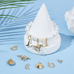 10шт 5 стиля латунные подвески&nbsp;KK-AR0004-66