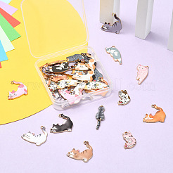 Подвески из сплава с принтом в 34 стилях&nbsp;ENAM-YW0005-28