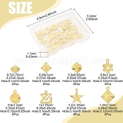 32 шт. 8 стиля подвески из латуни для стойки&nbsp;KK-FS0001-53