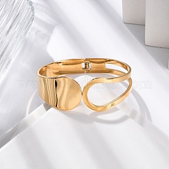 Ионное покрытие (ip) 304 нержавеющая сталь шарнирные браслеты для женщин&nbsp;STAS-Z114-09G