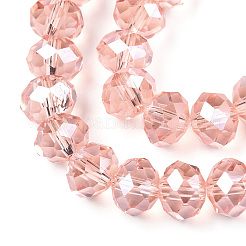 Стеклянные бусины с гальваническим покрытием &nbsp;LS-EGLA-A034-T4mm-A34