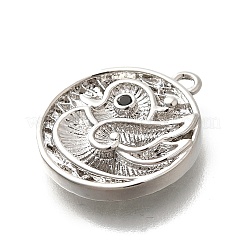 Латунные микро проложить кубического циркония подвески&nbsp;LS-KK-Q035-16B-P