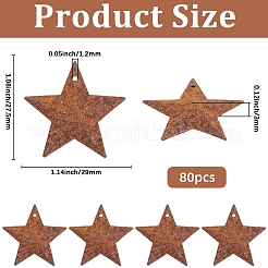 Подвески из ржавого железа&nbsp;IFIN-GF0001-61B