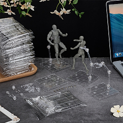 Пластиковый держатель для демонстрации фигурок с квадратным основанием&nbsp;ODIS-WH0043-212A