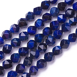 Природных тигровый глаз бисер нитей&nbsp;G-P424-A01-8mm