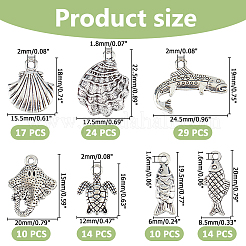 93шт 7 стиля подвески из сплава в тибетском стиле&nbsp;FIND-HS0001-87