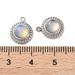 Полукруглые подвески с опалитом&nbsp;STAS-L022-399P-03