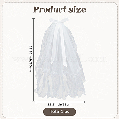 Фаты из органзы&nbsp;AJEW-WH20020-254B