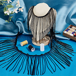 1 ярд пластиковой ленты с кисточками и бусинами&nbsp;DIY-OC0013-14A