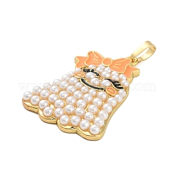 Подвески из латуни и эмали на Хэллоуин&nbsp;KK-F915-02A-G