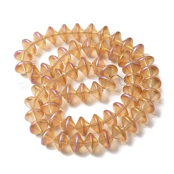 Стеклянные бусины с гальваническим покрытием &nbsp;EGLA-G038-01A-FR03