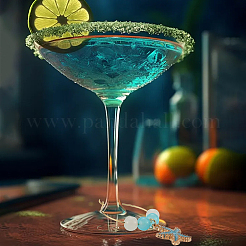 20 шт. 10 стиля подвески для бокалов из сплава и эмали с изображением океана&nbsp;AJEW-SC00057