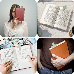 4шт 2 цвета кожаные закладки&nbsp;AJEW-CP0003-82B