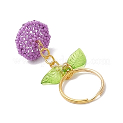 Брелок из стеклянных семян&nbsp;KEYC-MZ00046-02