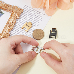 3 шт. 3-х цветные прямоугольные застежки для часов из нержавеющей стали&nbsp;STAS-FH0002-27C