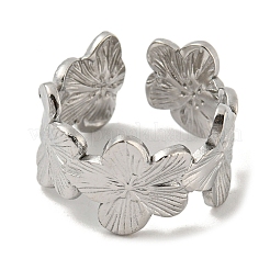 Открытое кольцо-манжета из нержавеющей стали марки 304&nbsp;RJEW-C067-23P