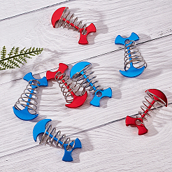 10 шт. 2-х цветные ветрозащитные алюминиевые колышки для палатки с пружинной пряжкой&nbsp;FIND-GF0003-99